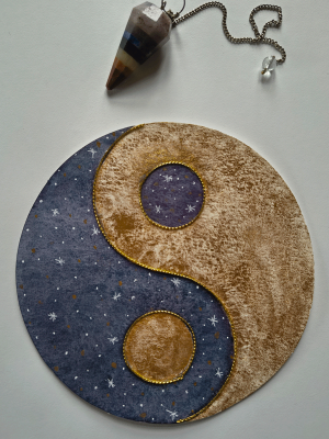 Acuarela cosmos Yin Yang